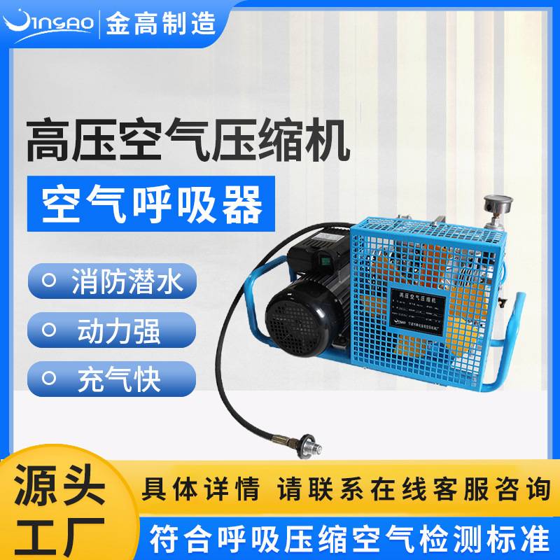 小型高压压缩机消防潜水呼吸器充气泵便携微型空气填充泵机械设备