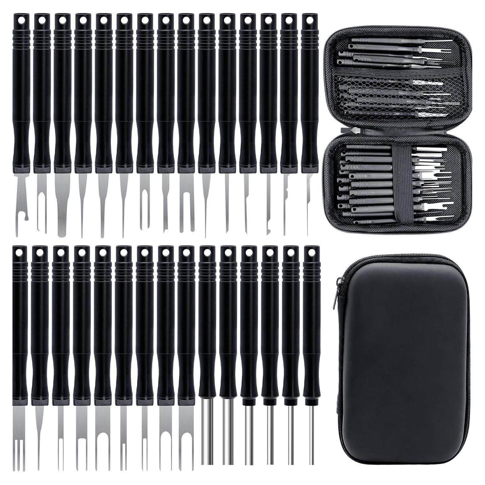 汽车端子线线束退针器航空音响电源插头拆装挑针解锁拔取工具