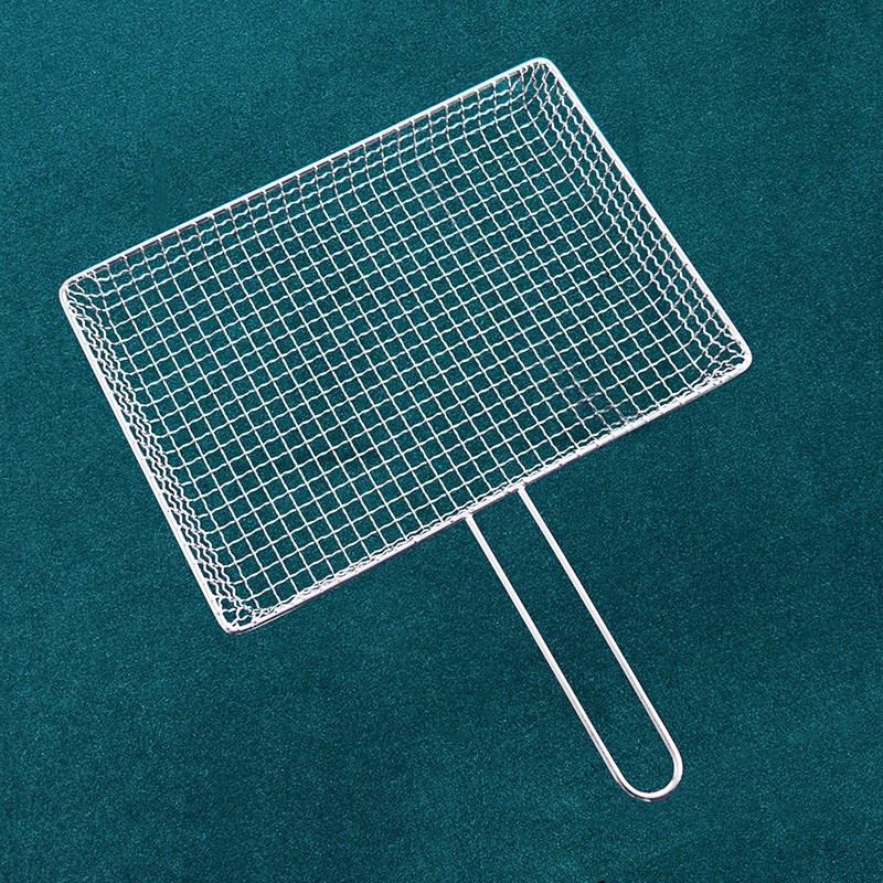 不锈钢烧烤网海鲜烧烤筐s框烧烤篮子捞网蛤蜊生蚝蚬子烧烤工具用