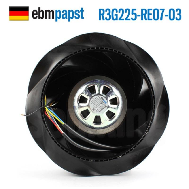 ebmpapst R3G225-RE07-03 220V宽电压 EC风机 空气净化器风机