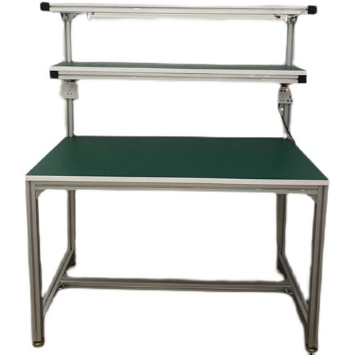 防静电工作台铝型材双面桌带灯车间操作台实O验室维修台工作平台