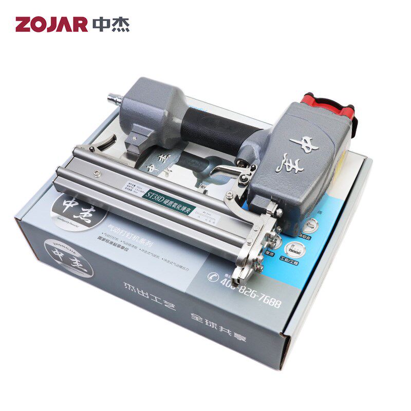 中杰ST38轻便型气动钢钉枪 线槽钉D枪 水泥钉枪 钢排钉枪 气动钉