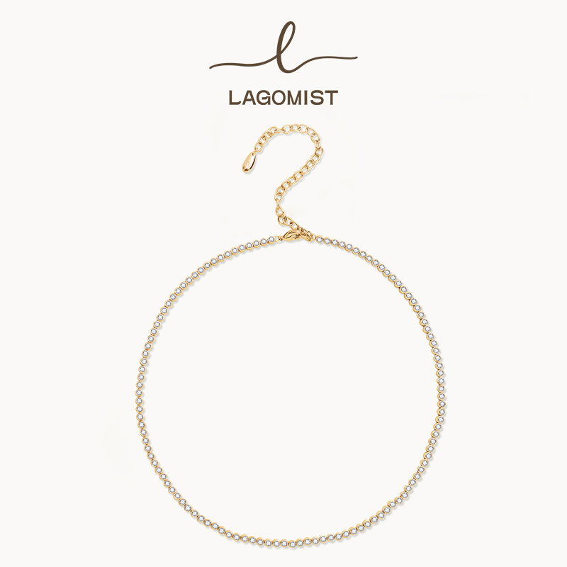 LMLAGOMIST砂糖网球项链小众