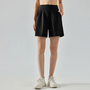 高腰收腹双口袋跑步健身五分裤 flow官方旗舰店瑜伽短裤 透气 Alo