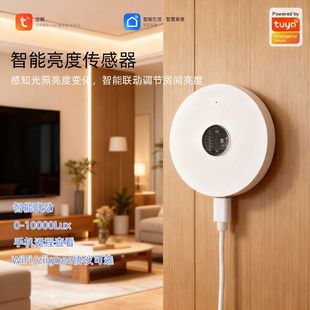 涂鸦智能亮度传感器智能家居调光控制器手机远程智能联动开关灯
