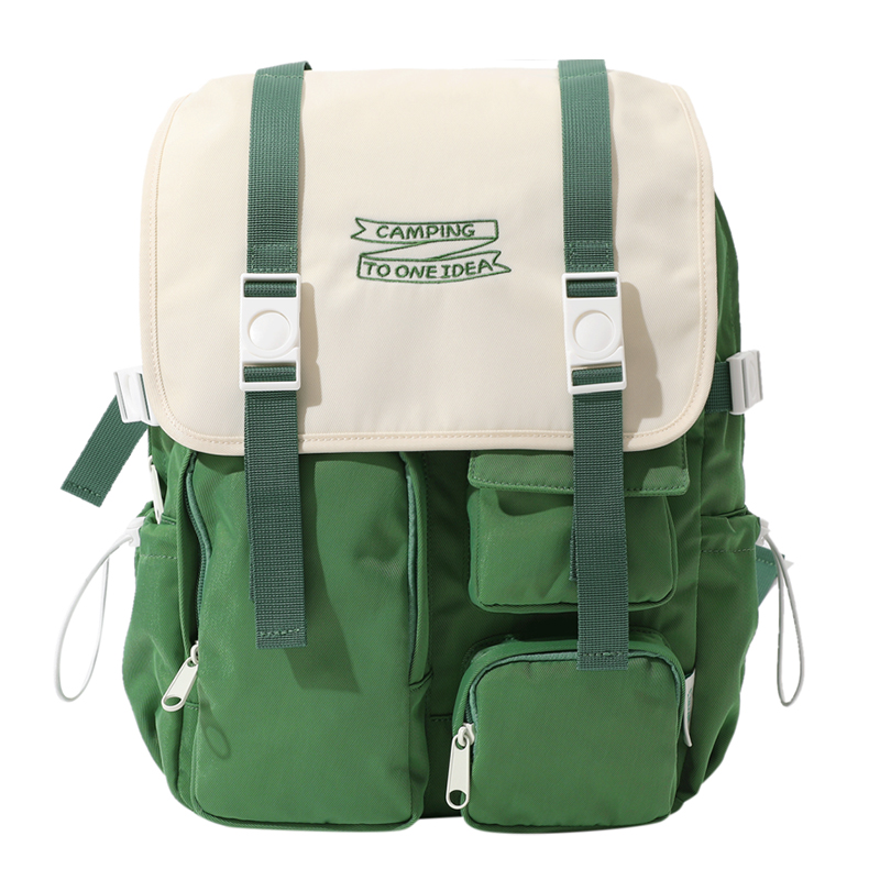 畹町双肩包女大学生书包学院户外大容量情侣背包男