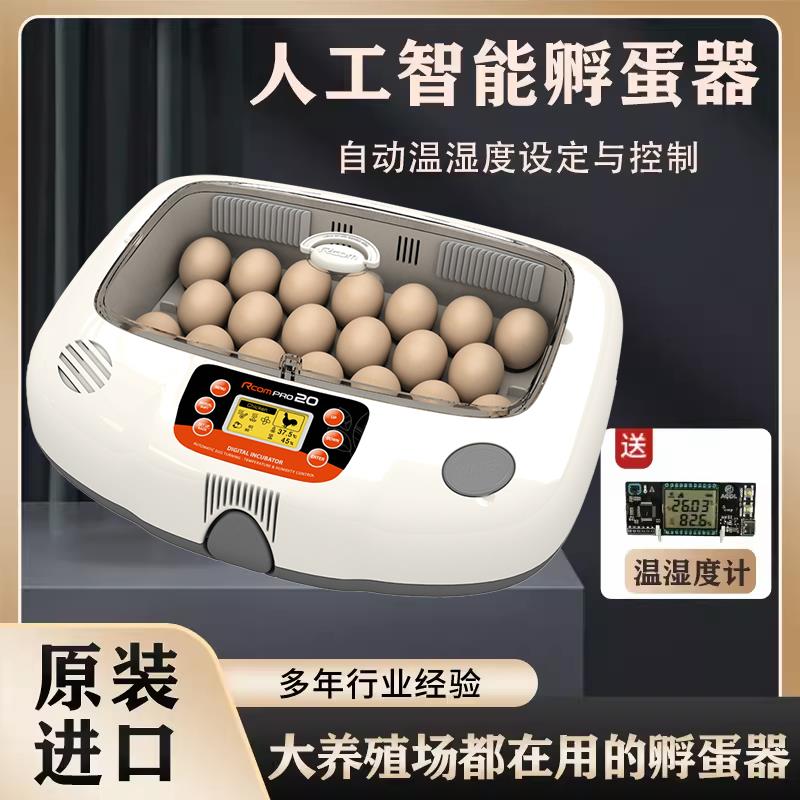 韩国RCOM专业版韩20孵化机动物园孵蛋器柯尔鸭鹦鹉原装进口包邮
