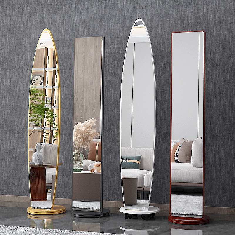 全身穿衣落地镜子家用立体旋转可关闭试衣镜转动仪W容镜轻奢高级