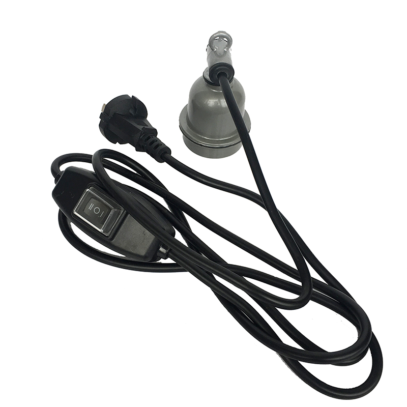 带线高低裆位调温开关E27耐高温防H水陶瓷螺口灯座保温灯口底座