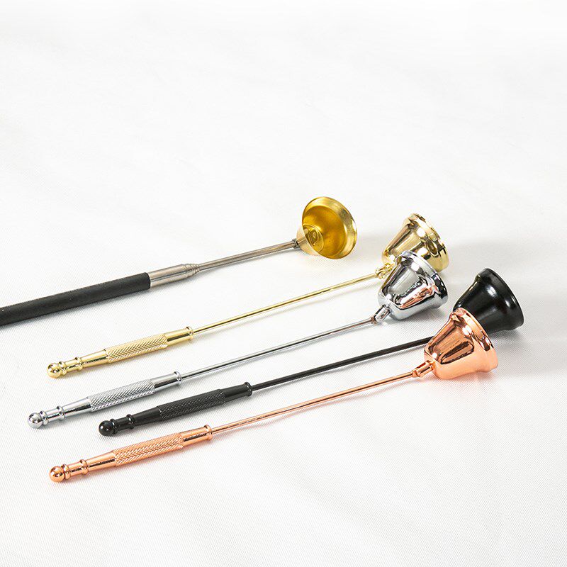 香薰蜡烛工具 喇叭款灭烛罩 灭烛铃熄灭蜡烛O灭烛器金黑银玫瑰金