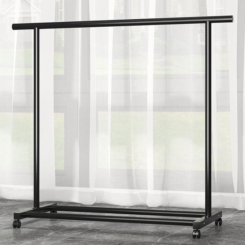 晾衣架落地家用卧室阳台衣架挂杆宿舍小户型简易可伸缩晒衣服架子