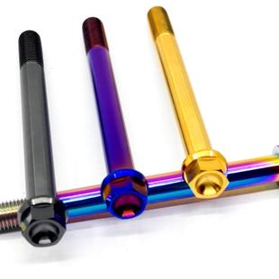 TC4钛合金螺丝 M10x1.25系列六方12法兰16两轮车HLMET 六角法兰头