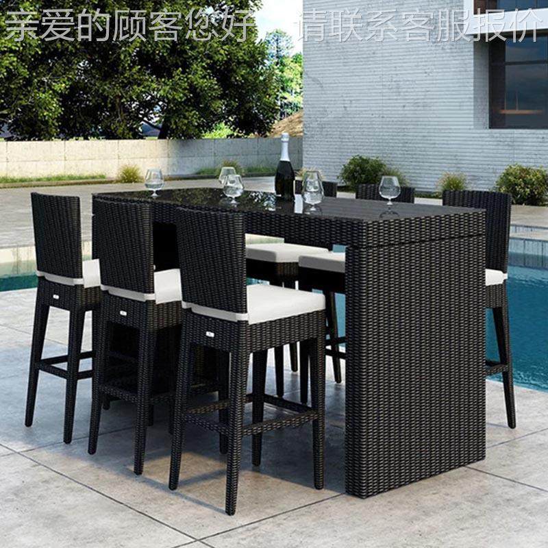 户外休闲藤高脚吧台吧椅椅吧台椅组合5-7-4室外庭院咖桌啡厅酒藤,商业/办公家具,商用藤编家具,淘宝优惠券,粉丝福利购,淘宝优惠卷