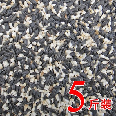 黑珍珠小瓜子红花籽白瓜子2合1混合油葵籽鹦鹉鸟食五斤