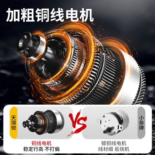 电钻电动工具家用冲n击打孔螺丝刀电钻手电筒转钻锂电21V充电钻