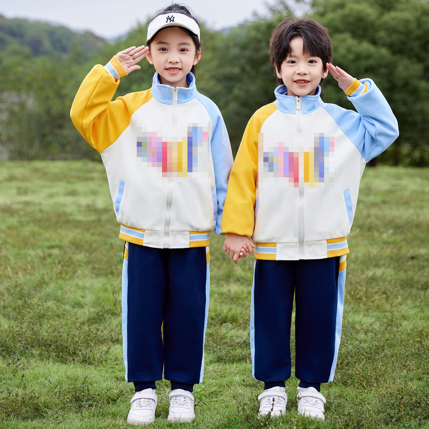 儿童校服学院风新款啦啦队班服