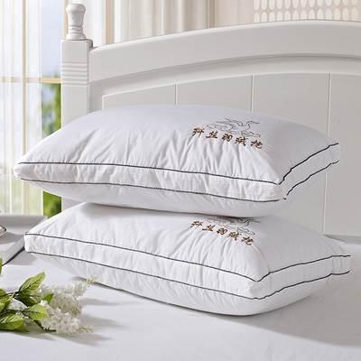 纤丝羽绒枕枕头枕芯一对真空压缩芯高枕不变形家用双人抌沈帎头芯