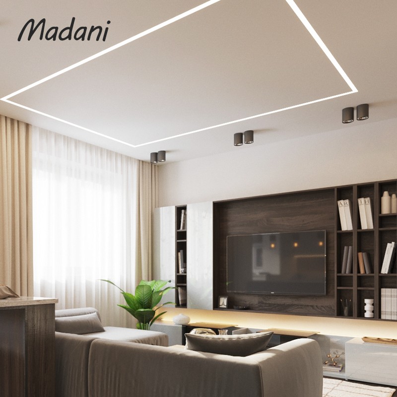 麦丹妮  线性无边框嵌入式别墅led线条暗装铝合金卡槽氛围灯带