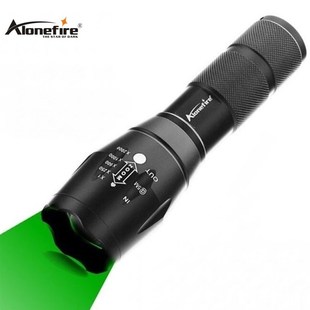 强光LED绿光变焦战术手电筒聚光铝合金远射户外便携强光超亮手电