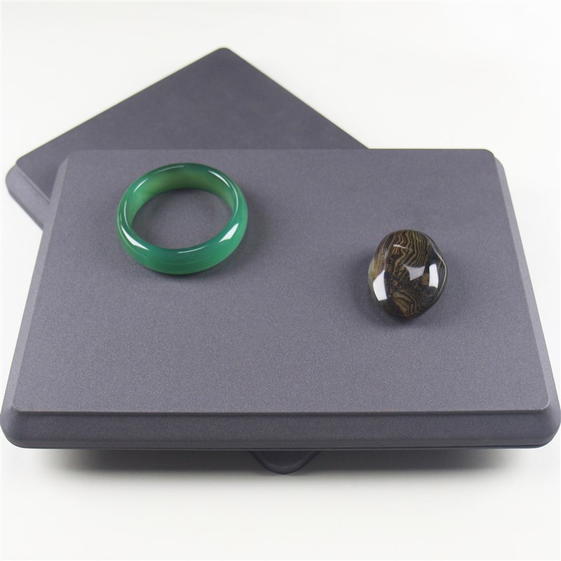 新品多款式绒布首饰托盘高级饰品展示架圆珠展示盘首饰陈列盘