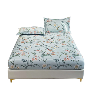 100支印花纯棉床笠单件180x200米床定制加高床垫25 45厚席梦思