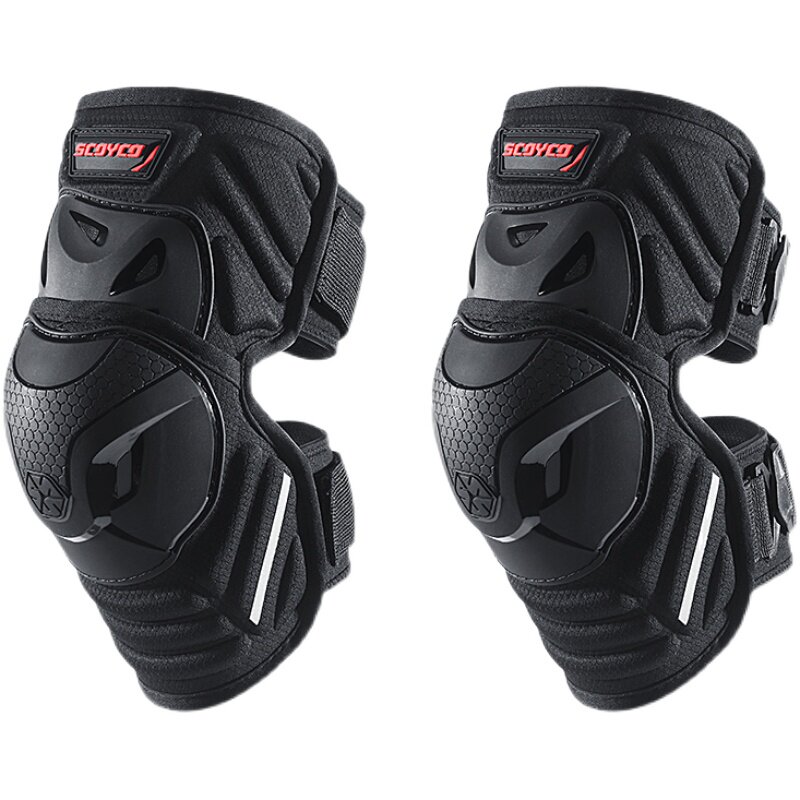 赛羽骑行护膝摩托车夏季男女防摔护具防风大码四季通用短款快拆扣
