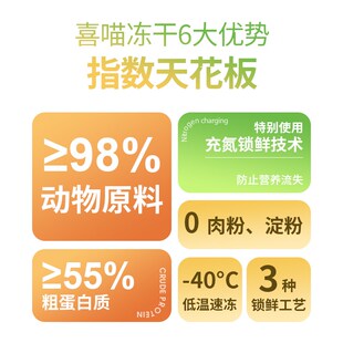 喜喵主食冻干猫粮猫咪冻干生骨肉全阶段通用成幼猫冻干猫主食猫粮