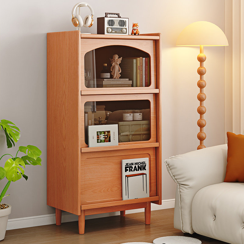 实木斗柜客厅靠墙电视柜旁小边柜卧室置物柜床尾柜简约现代储物柜