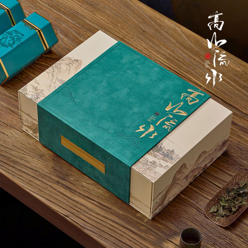 新款茶叶包装盒空礼盒红茶绿茶金骏眉龙井通用茶叶铁罐礼盒装空盒