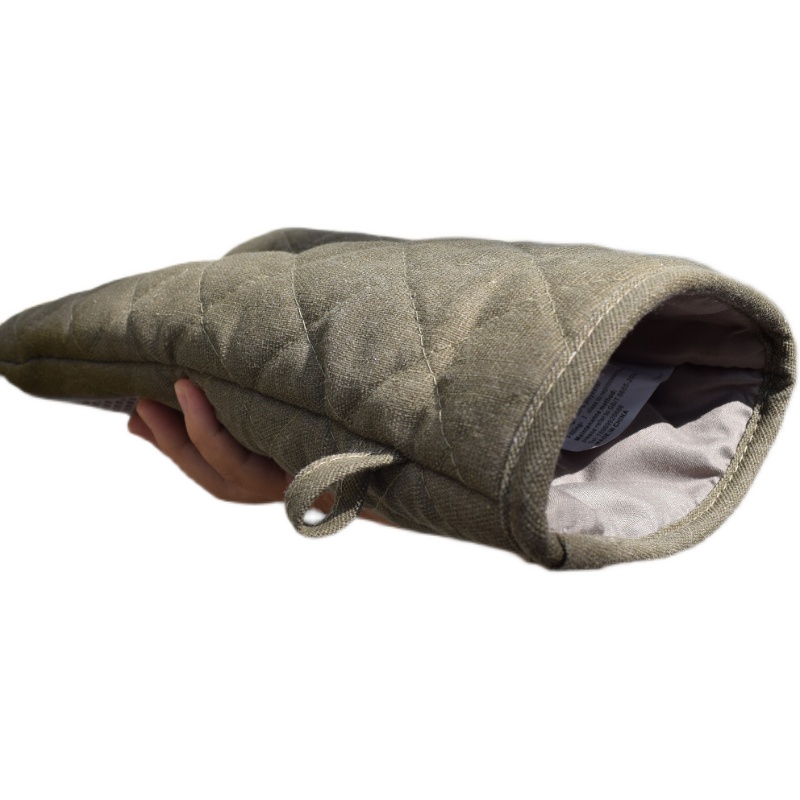 硅胶帆布耐高温烘焙隔热商用微波炉烤箱烤N炉挂烫机加厚厨房手套