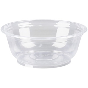 850一次性碗带盖整箱塑料一次打包碗商用小号冰粉打包圆形塑料碗