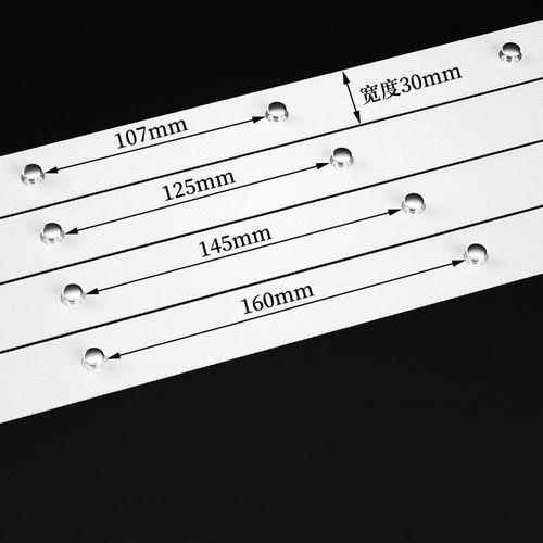 蛇形帘轨道配件布带葫芦口滑轮滑块定距静音波纹水波帘S轨线珠