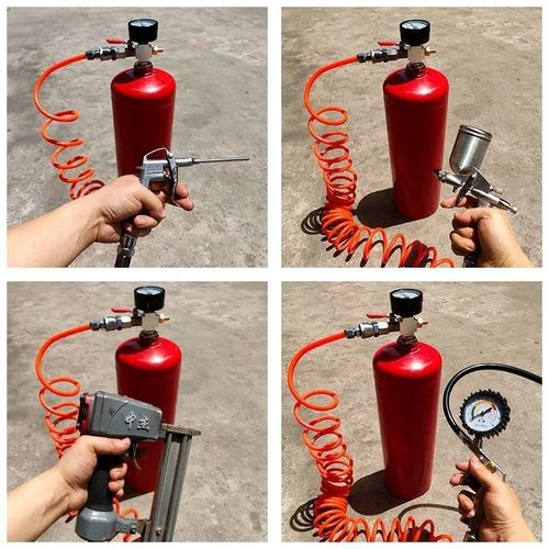 小型储气罐小巧便携可户外使用可充气高压小储气罐轮胎打气打钉枪
