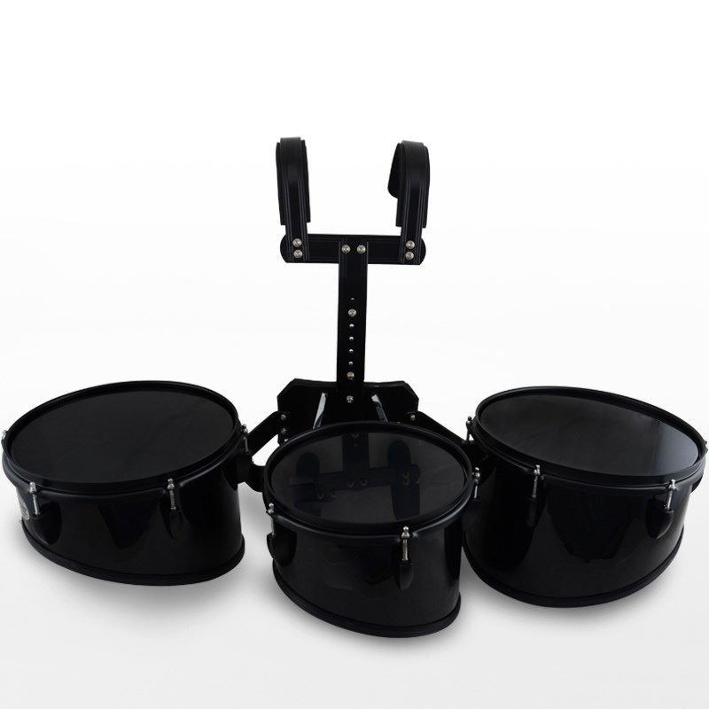 爵士朗 黑色行进背架小军鼓 背架三联鼓 小军鼓