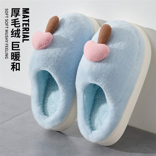拖鞋女2025新款冬加厚底踩屎感家居室内毛绒毛毛棉拖鞋女款冬季男