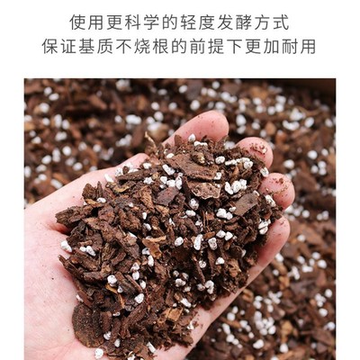 兰花土专用土营养土发酵腐熟松树皮颗粒透气兰花植料君子兰石斛兰