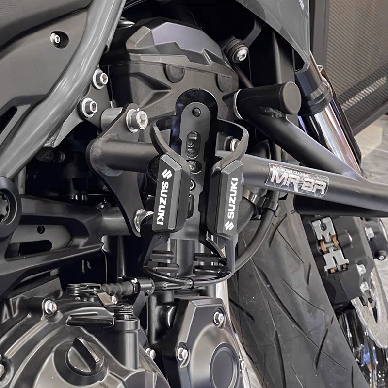 机车铃木GSX250/250/DL250保险护杠改装水杯支架饮料水壶架