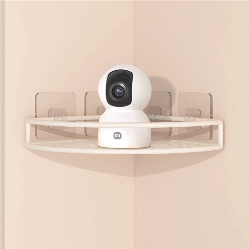 家用摄像头免打孔置物架客厅墙上监控器支架室内机顶盒路由器支架