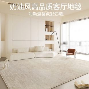 卧室免洗可擦高级感轻奢奶油风沙发茶几家用地垫 地毯客厅2024新款