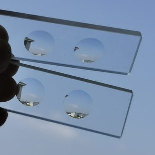 多凹载玻片实验室凹槽载玻片凹孔载玻片定做凹孔玻璃片生物样品学