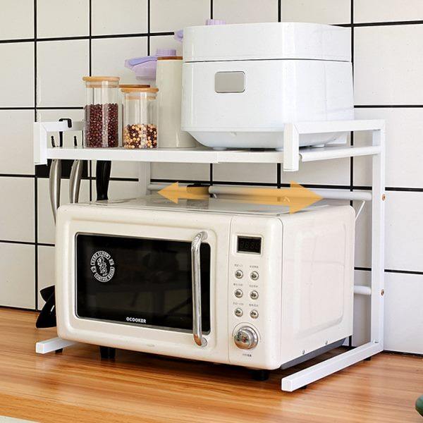 cs可伸缩厨房置物架桌面双层电饭锅支架家用台面烤箱收纳微波炉架,厨房/烹饪用具,微波炉置物架,淘宝优惠券,粉丝福利购,淘宝优惠卷