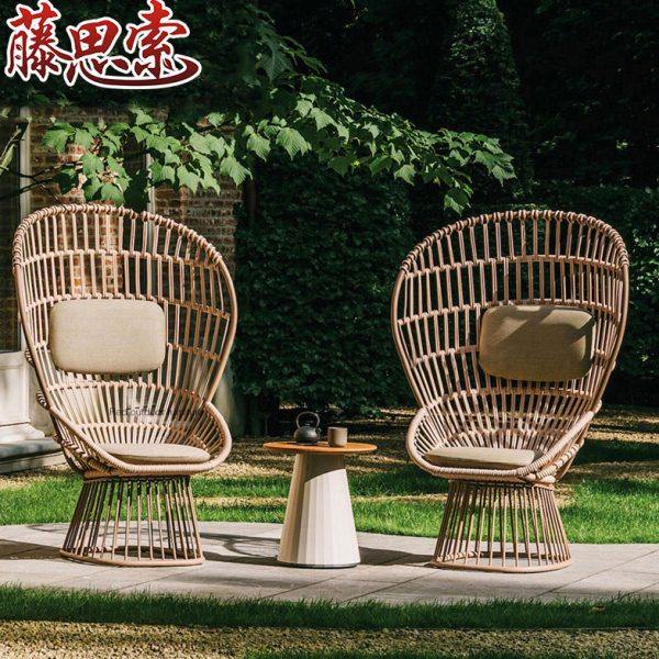 藤编沙发休闲室外简约北欧别墅样板房花园庭院露天户外沙发组合,住宅家具,户外沙发,淘宝优惠券,粉丝福利购,淘宝优惠卷