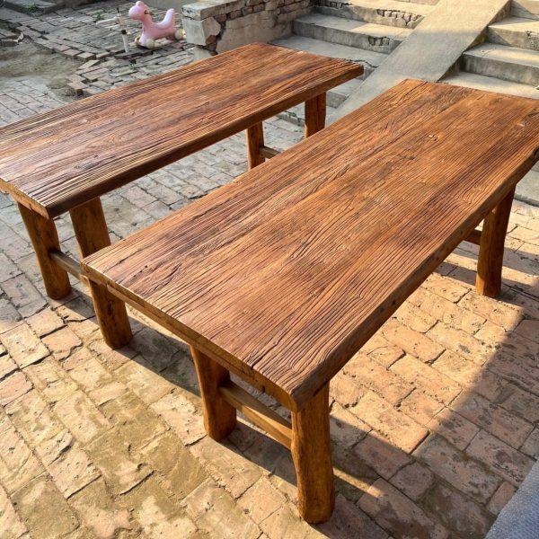 ??老榆木桌子实木板复古茶桌茶台长条餐桌家用桌面书桌实木原,商业/办公家具,茶台/茶桌,淘宝优惠券,粉丝福利购,淘宝优惠卷