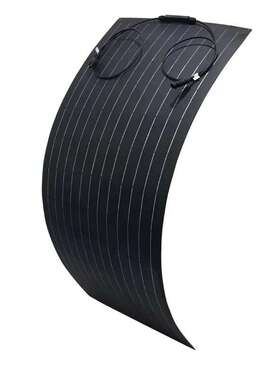 黑色半柔性太阳能板300w400w车载游艇太阳能单晶硅电池光伏充电板