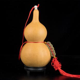 精品文玩门对门横梁玄关天然木大小开口葫芦挂件客厅门口胡芦摆件