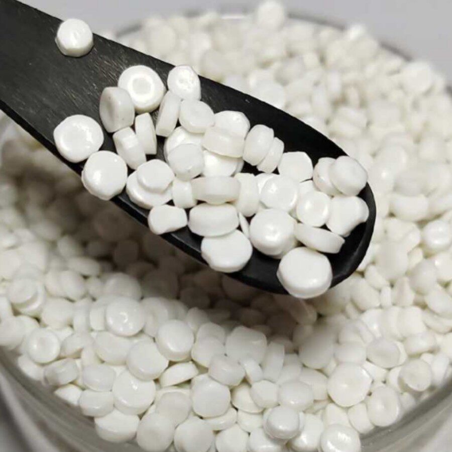 抗菌改性再生白色HDPE颗粒 防霉变抗藻类 户外塑木家具环保基材