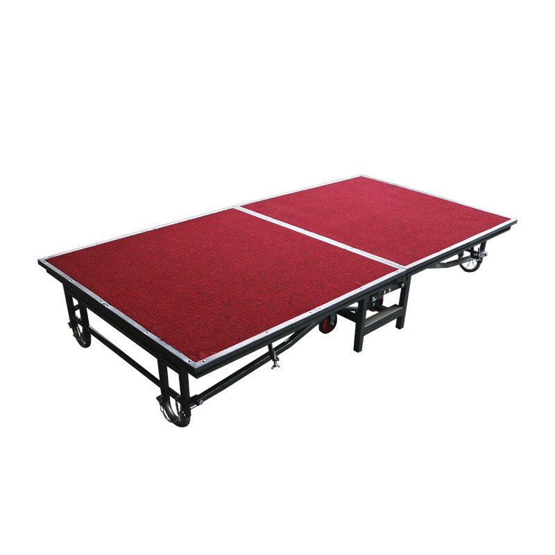 酒店折叠舞台移动舞台活动室内会议可拼装升降幼儿园演出舞台架子