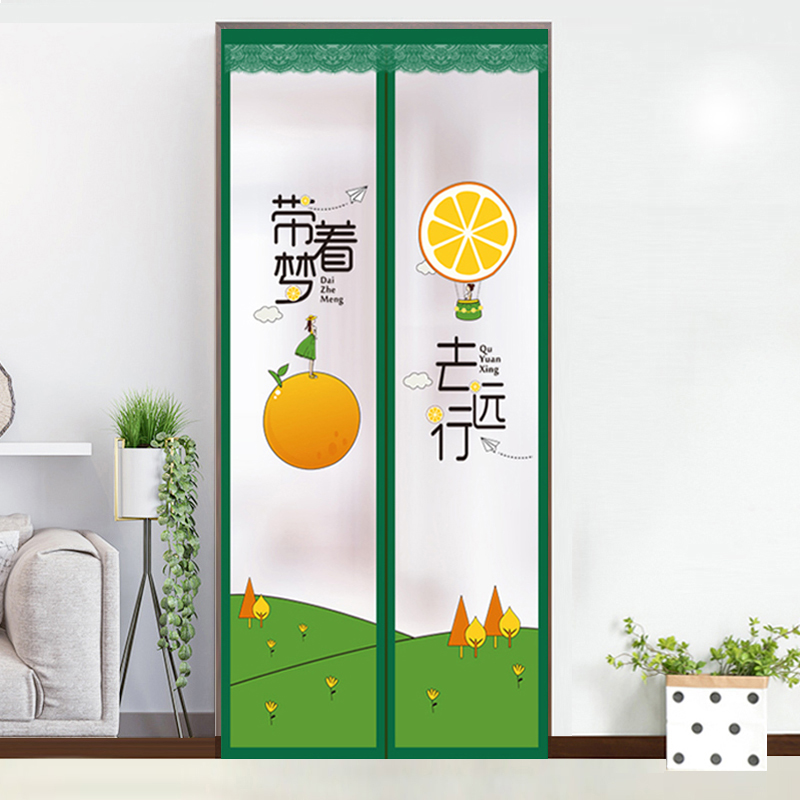 空调门帘隔断挡风防冷气防油烟免打孔磁吸家用Q客厅遮挡隐私防窥