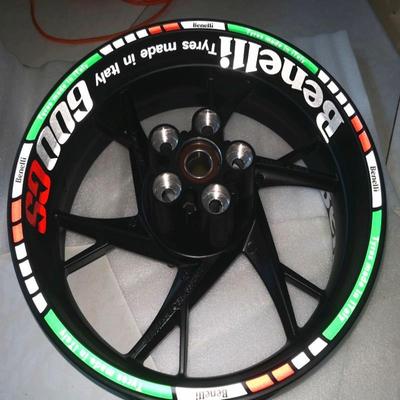 机车改装贴花黄龙600轮毂贴个性y改装防水轮胎贴纸300反光贴片150