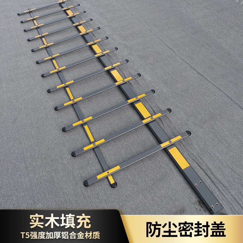 栅栏道闸栏杆停车场灰色八角杆子小区门卫大门Q升降挡车铝合金加